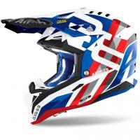 Airoh Мотошлем Aviator 3 Rainbow Blue/Red Gloss в Барнауле