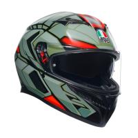 AGV Шлем K3 Decept Matt Black/Green/Red в Барнауле