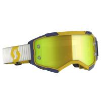 Scott Очки кроссовые Fury yellow/blue yellow chrome works в Барнауле