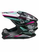 AiM Шлем кроссовый JK803 Multicolor Black/Blue в Барнауле