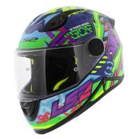 LS2 Мотошлем FF812 Kid Svent Blue Green в Барнауле
