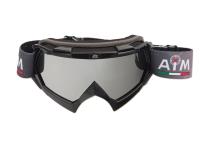 AiM Очки кроссовые (PRO) 157-100 Black Glossy в Барнауле