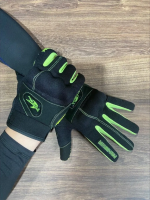 MotoLike перчатки текстильные Probiker черно-зеленые в Барнауле
