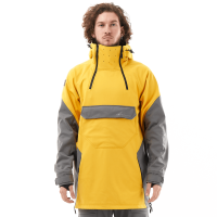 Dragonfly Куртка-анорак сноубордическая Uktus Man Yellow - Grey в Барнауле