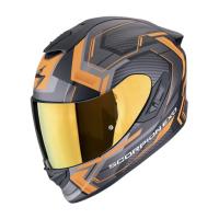 Scorpion Exo Мотошлем Exo-1400 Evo II Linart Черный Матовый/Оранжевый/Серый в Барнауле