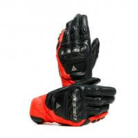 Dainese Перчатки кожаные 4-Stroke 2 Black/Fluo-Red в Барнауле