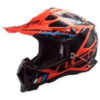 LS2 Мотошлем MX700 Subverter II Evo Stomp черно-оранжевый в Барнауле