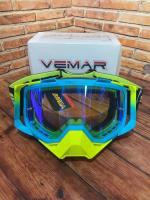 Scout Vemar Маска кросс MJ-1024-1 сине-желтая в Барнауле