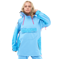 Dragonfly Куртка-анорак сноубордическая DF Uktus Woman Blue - Pink в Барнауле