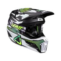 Leatt Шлем кроссовый детский 3.5 V26 Storm Teal + очки Vizion 3.5 в Барнауле