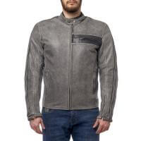 Moteq Куртка кожаная Defender grey в Барнауле