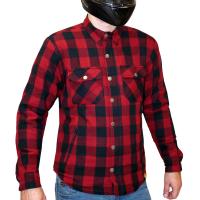 MCP Моторубашка Rebel Full kevlar черный-темно-красный в Барнауле