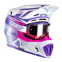 Leatt Шлем кроссовый  7.5 V26 Purple + очки Velocity 4.5 в Барнауле