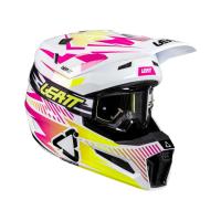 Leatt Шлем кроссовый 3.5 V26 Storm Pink + очки Vizion 3.5 в Барнауле