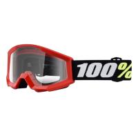 100% Очки детские Strata Mini Goggle Red/Clear Lens 2025 в Барнауле