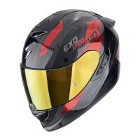 Scorpion Exo Мотошлем Exo-1400 Evo II Carbon Air Platted Карбон/Красный в Барнауле