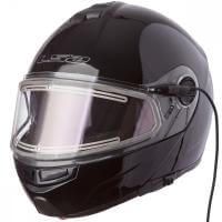 LS2 Мотошлем снегоходный FF325 Strobe Electric Snow Solid Черный в Барнауле