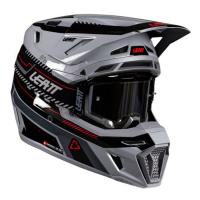 Leatt Шлем кроссовый 8.5 Grey V26 + очки Velocity 5.5 в Барнауле