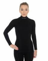 Brubeck Футболка женская дл.рукав Wool Merino 78% Черный в Барнауле