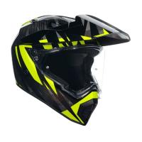 AGV Шлем AX9 E2206 V26 Steppa Carbon/Grey/Yellow Fluo в Барнауле
