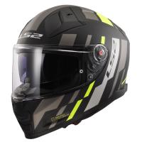 LS2 Мотошлем FF811 Vector II Tron матовый черно-желтый в Барнауле