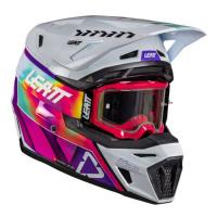 Leatt Шлем кроссовый 8.5 Pinata Teal V26 + очки Velocity 5.5 в Барнауле