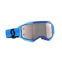 Scott Очки кроссовые Fury blue/black/silver chrome works в Барнауле