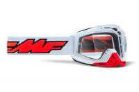 100% Маска кросс FMF Powerbomb Rocket White - прозрачная линза в Барнауле