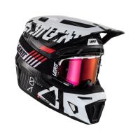 Leatt Мотошлем кроссовый Moto 9.5 Carbon Helmet Kit V24 White в Барнауле