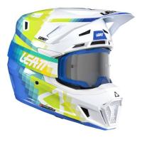 Leatt Шлем кроссовый  7.5 V26 Pixel Blue + очки Velocity 4.5 в Барнауле
