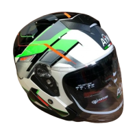AiM Шлем JK526 Fluo-Green/White/Black в Барнауле