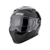 Simpson Шлем модуляр Darksome Gloss Black в Барнауле