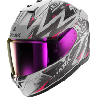 Shark Шлем D-Skwal 3 Blast-R Mat Silver/Violet/Black в Барнауле