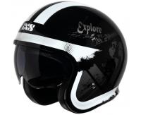 IXS Мотошлем открытый iXS 880 2.2 черно-серебристый в Барнауле
