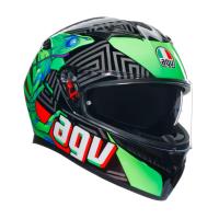 AGV Шлем K3 Kamaleon Black/Red/Green в Барнауле