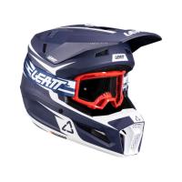 Leatt Шлем кроссовый детский 3.5 V26 Blue + очки Vizion 3.5 в Барнауле
