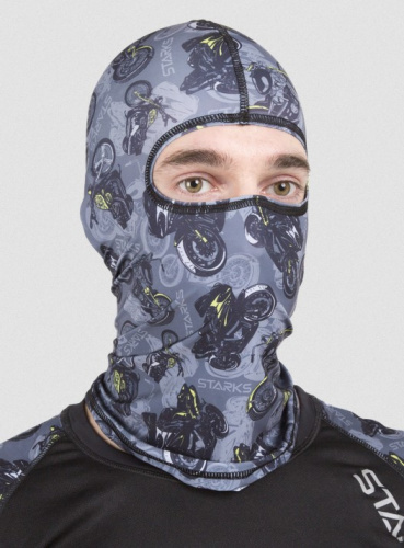 Starks Подшлемник Light Print Moto Серый принт в Барнауле