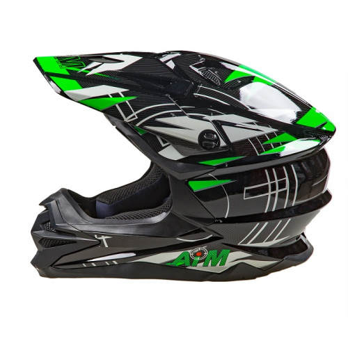 AiM Шлем кроссовый JK803S Green/Black в Барнауле