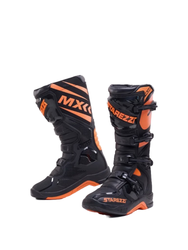 Starezzi Мотоботы Milano Black/Orange в Барнауле