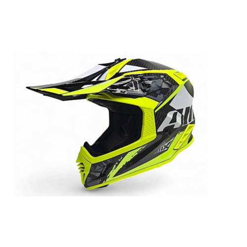 AiM Шлем RH855 Carbon Terrain Black/Yellow в Барнауле