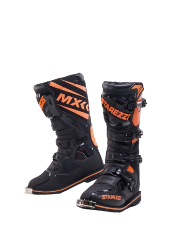 Starezzi Мотоботы Roma Black/Orange в Барнауле