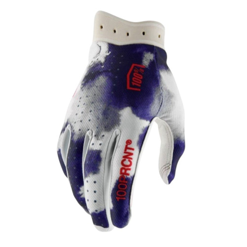 100% Мотоперчатки текстильные ITrack Blue/White 2026 в Барнауле