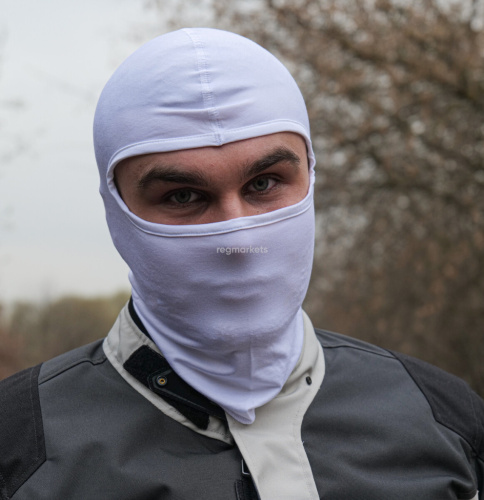 MotoLike Подшлемник Хлопок/Эластан Белый в Барнауле