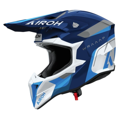 Airoh Шлем Wraaap Conquer Blue Gloss в Барнауле