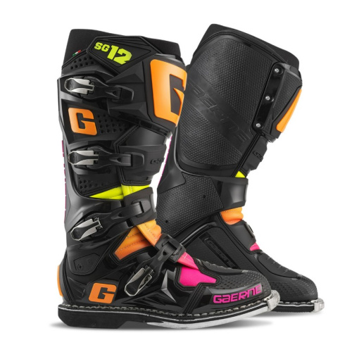 Gaerne Мотоботы SG-12 Black/Orange/Pink в Барнауле